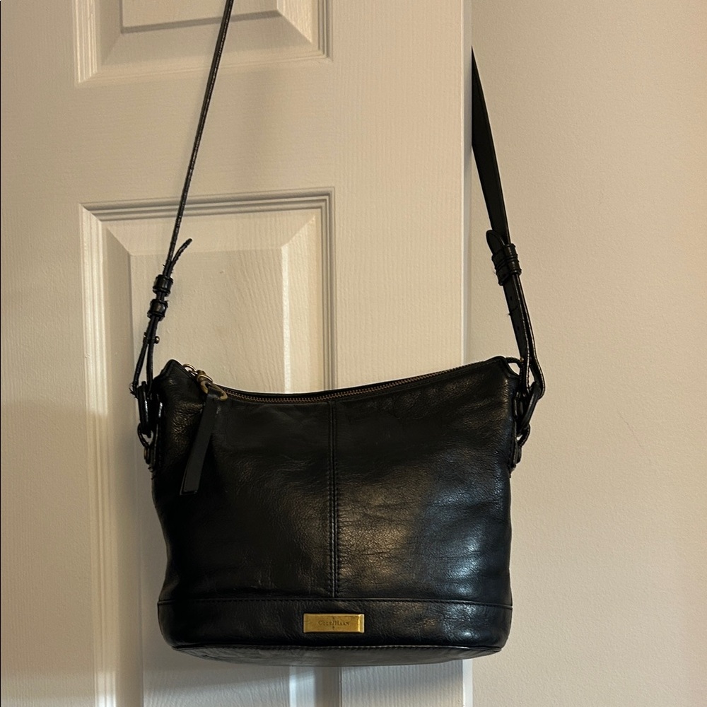 Cole Haan Black Leather Crossbody Bag